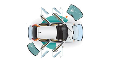 شیشه اتومبیل